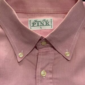 Thomas Pink Men's Casual Button-Down in Rose
